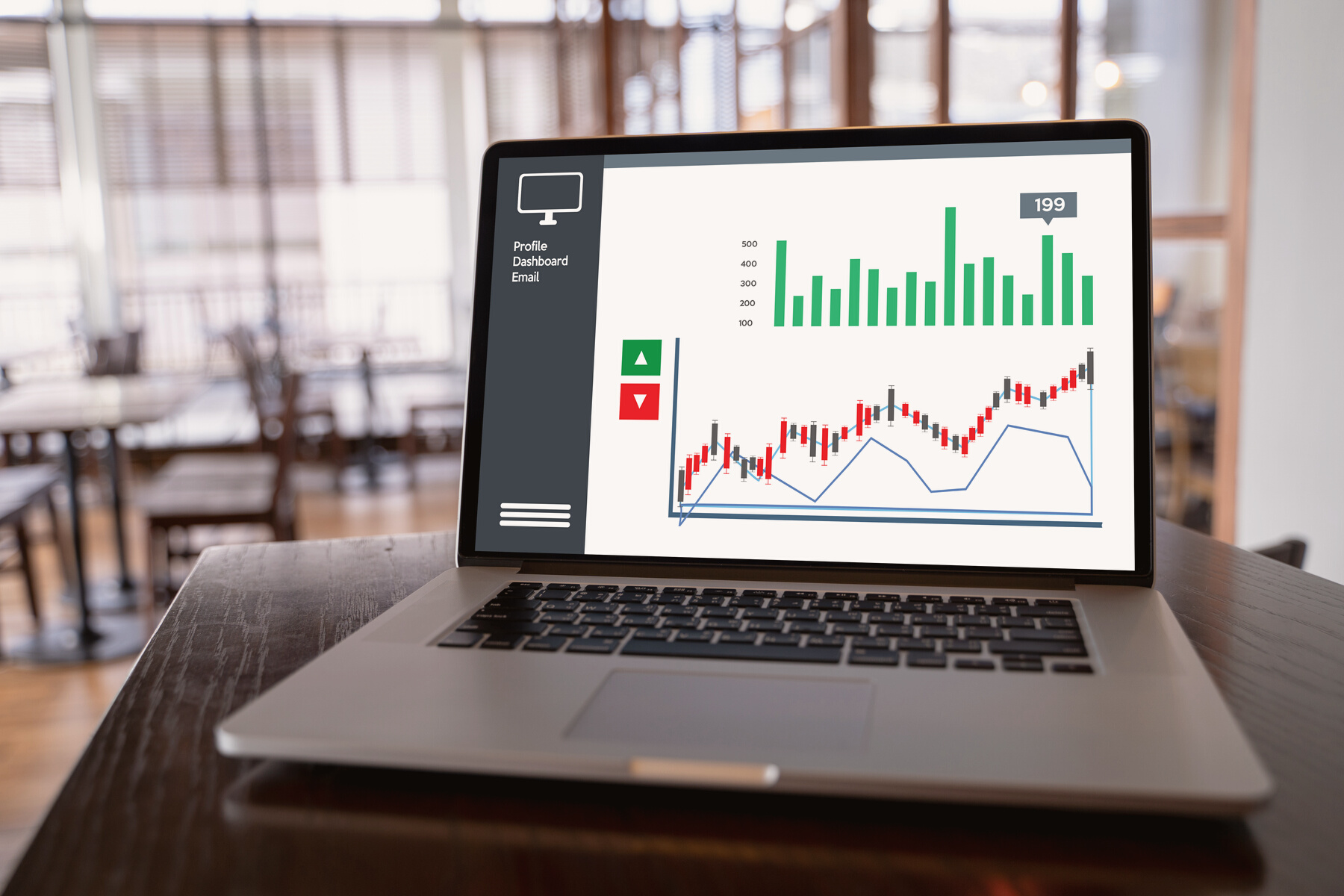 Customer Marketing Sales Dashboard Graphics Concept Business Man Sales Increase Revenue Shares